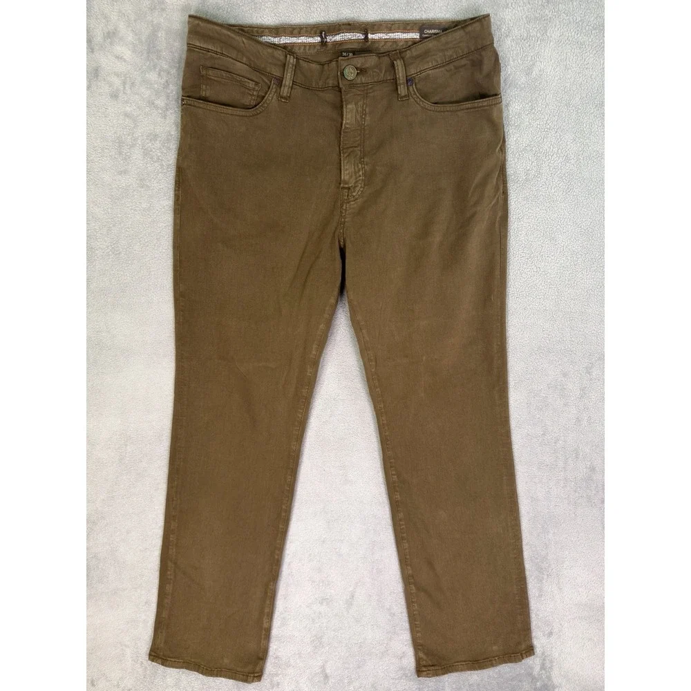 34 Heritage Charisma Pants Mens 36x30 Brown Comfort Rise Classic Fit Stretch